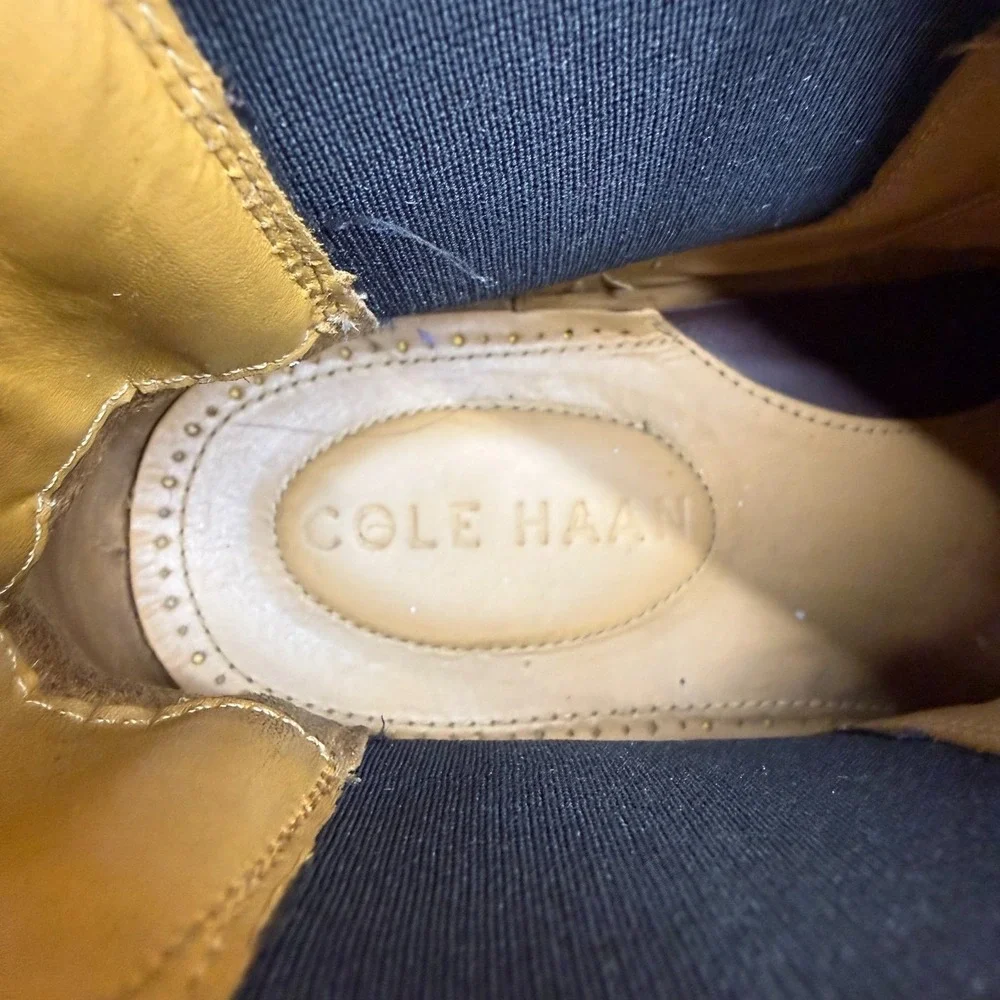 Cole Haan Warner Grand Chelsea Boots Mens 11 M Brown Leather Business Casual
